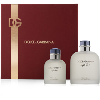 Dolce Gabbana Light Blue Pour Homme Geschenkset EDT 200 ml und EDT 200 ml