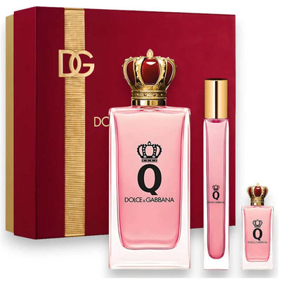 Dolce Gabbana Q von Dolce & Gabbana Geschenkset EDP 100 ml, Miniatur EDP 5 ml und Miniatur EDP 10 ml